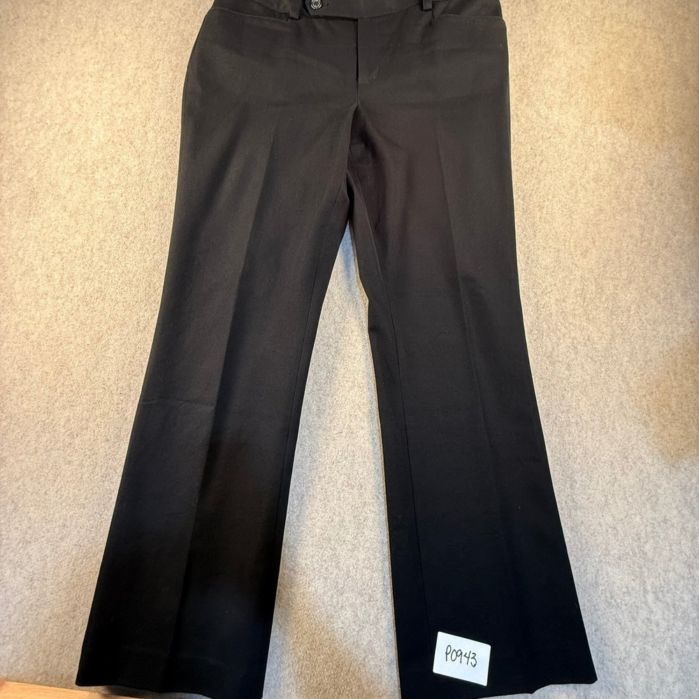 Lauren Ralph Lauren Petite Adelle Black Dress Pants Straight Leg Trousers 12P
